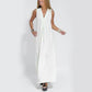 Buy 2 free shipping*Sleeveless Deep V-Neck Loose Maxi Dress pentagow