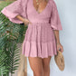 💕Open Back Lace Crochet Romper Dress-displays graceful figure! pentagow