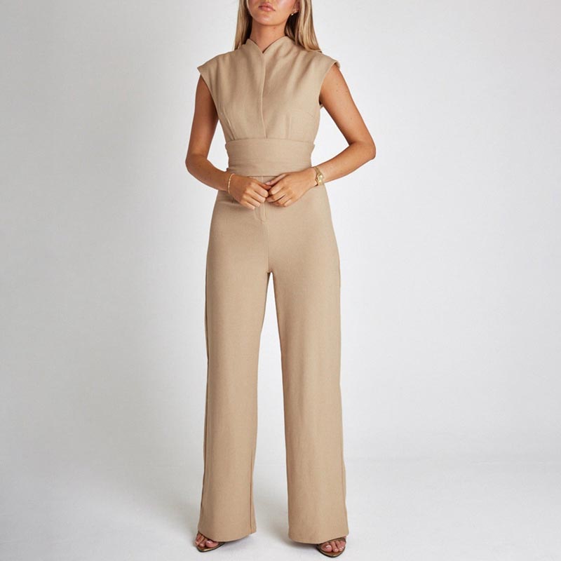 (🎁2024 Nyår Hot Sale🎁)Ärmlös jumpsuit med vida ben för kvinnor - KÖP 2 GRATIS FRAKT pentagow