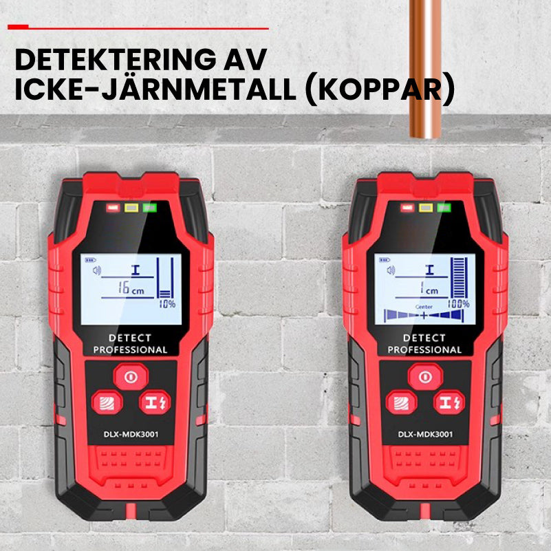 Multifunktionell 4 i 1 väggskanningsdetektor pentagow