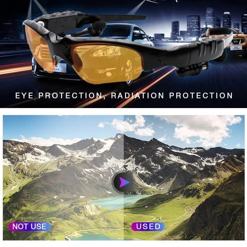Begränsad rea 49% rabatt 💥Smarta Bluetooth-hörlurar Solglasögon pentagow