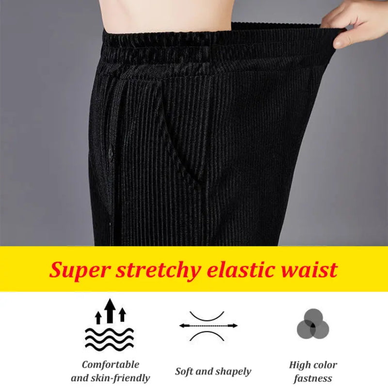 Women's High Waisted Corduroy Warm Pants -  Free Shipping pentagow