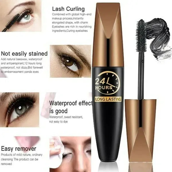 Bästa gåvan - 4D Waterproof Silk Fibre Mascara för att förlänga ögonfransarna pentagow