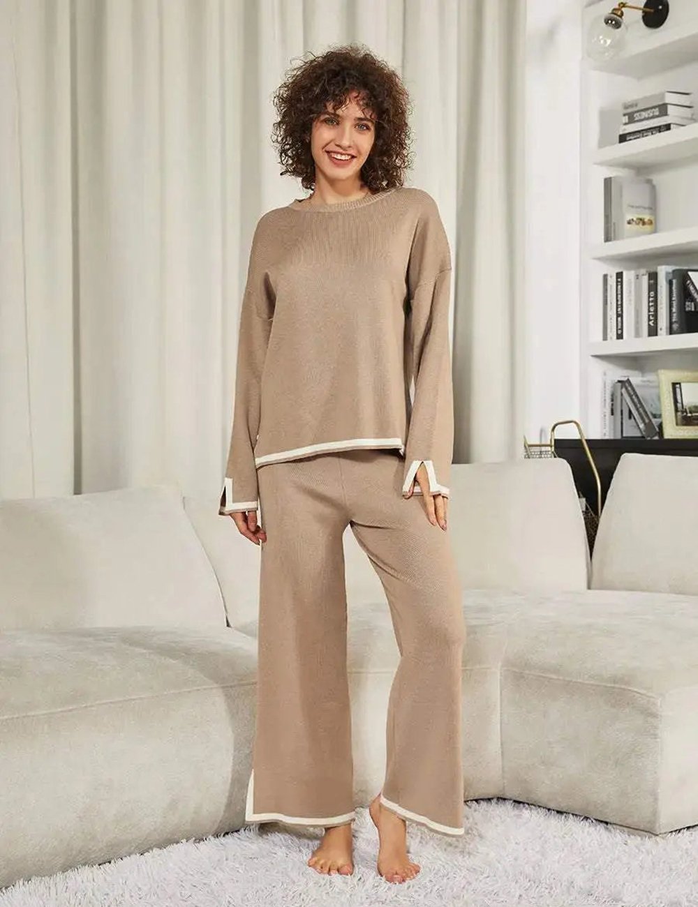 Klassiskt Elastic Knit Lounge Set✨ pentagow