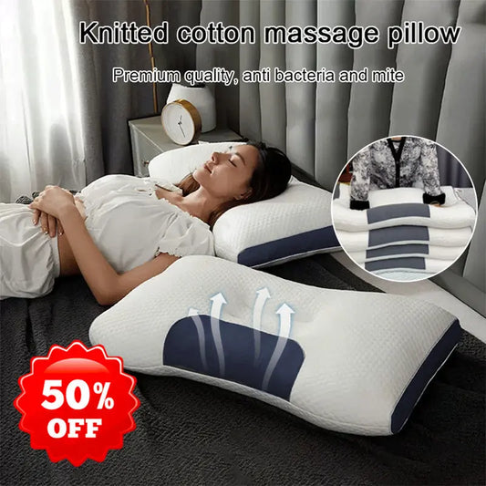 💥Hot Sale 💥-Antibakteriell Nackstöd Massagekudde för Sömnstöd 📦 fri frakt pentagow