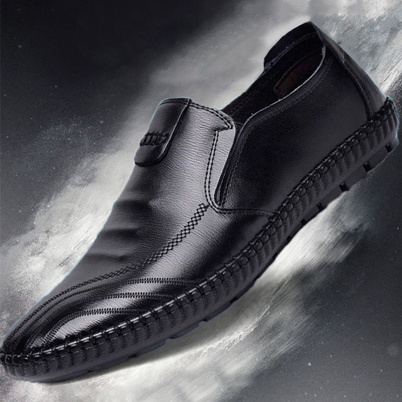 Men's Soft Leather Shoes Casual Loafers pentagow