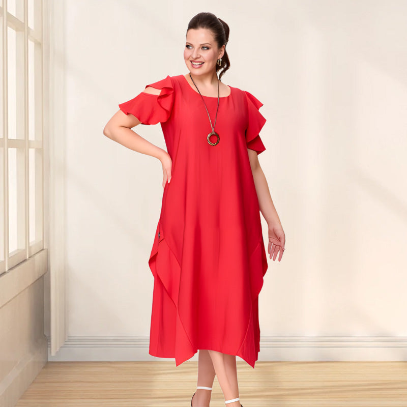 Short Sleeve and Loose Fashionable Dress for Women pentagow