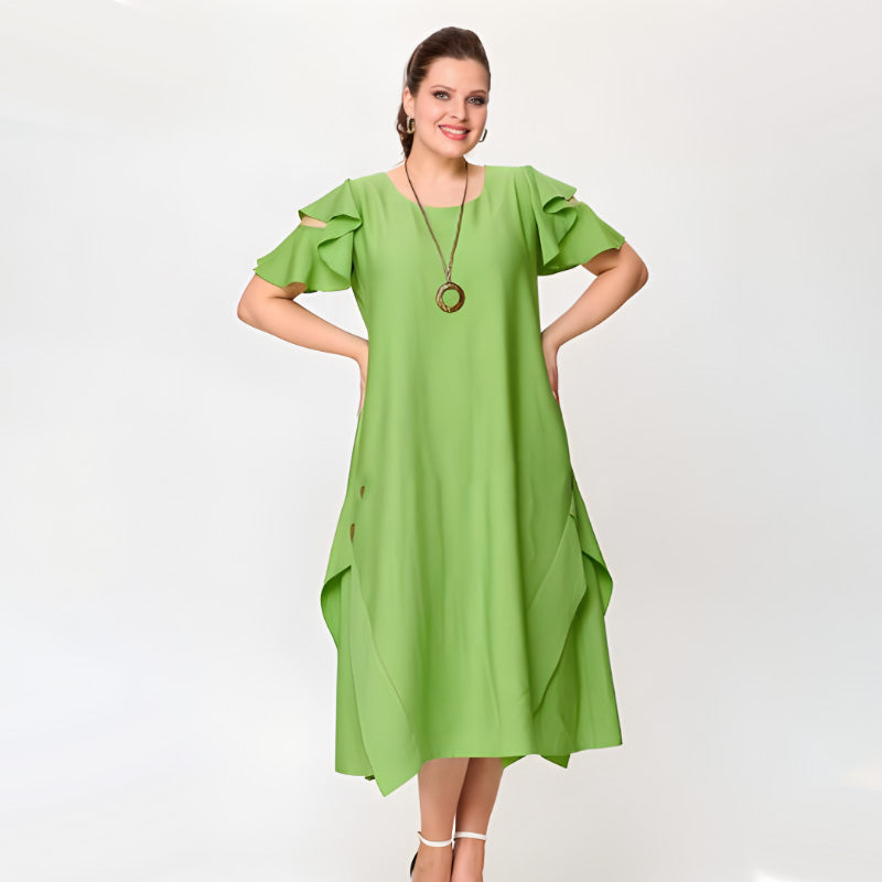 Short Sleeve and Loose Fashionable Dress for Women pentagow