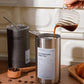 Kaffekopp i rostfritt stål med sugrör pentagow