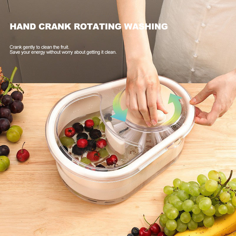 Multifunktionell handvev för hushåll Frukt- och grönsakstvätt pentagow
