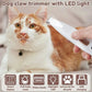 😻 Vattentät laddningsbar PET -rakapparat med LED -ljus pentagow