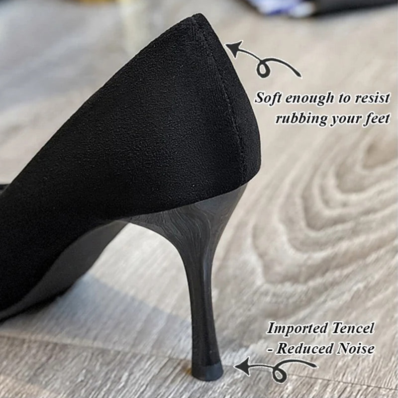 💥50% OFF & Free Shipping👠High-Quality Women's Pointed-Toe Black High Heels pentagow