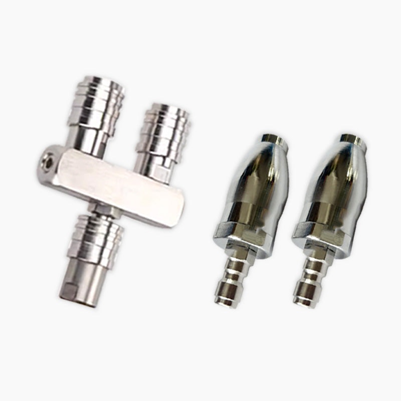 Quick Connect Double Spray Fitting & Rotating Nozzles For High Pressure Washer Gun pentagow