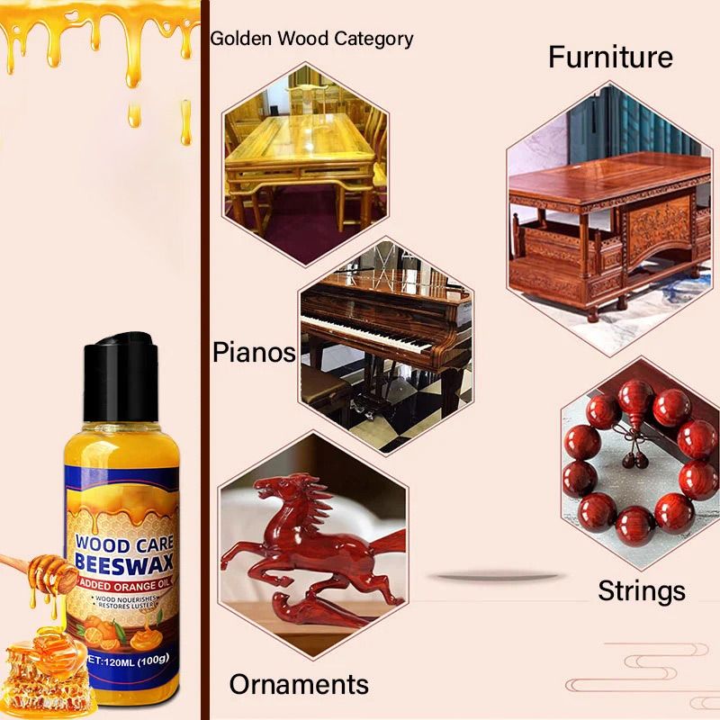 Natural Beeswax & Orange Oil Wood Conditioner pentagow