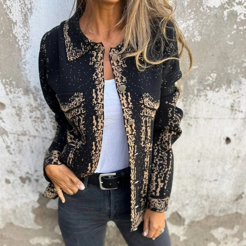 Women’s Trendy Long Sleeve Jacket with Pockets pentagow