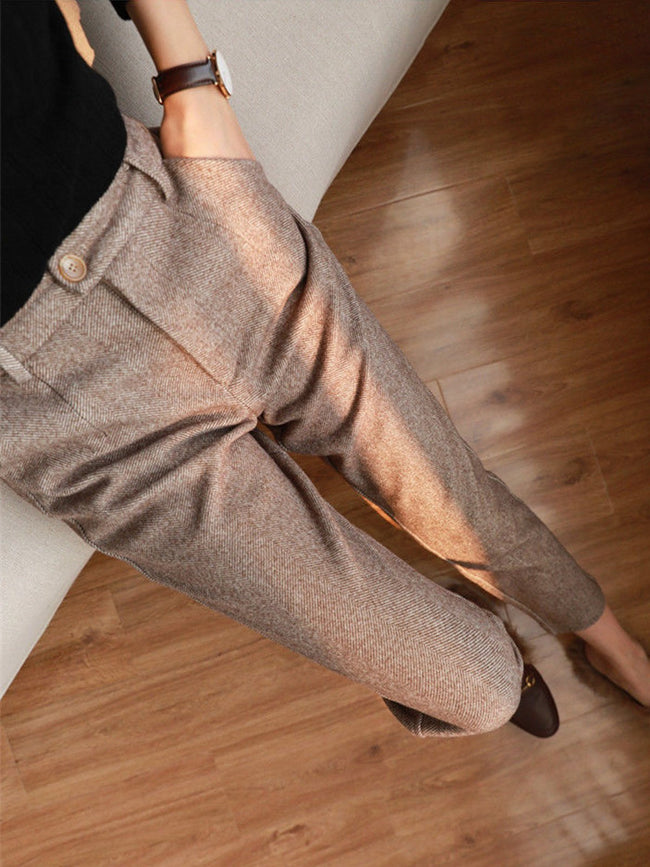 Herringbone Pencil Pants pentagow