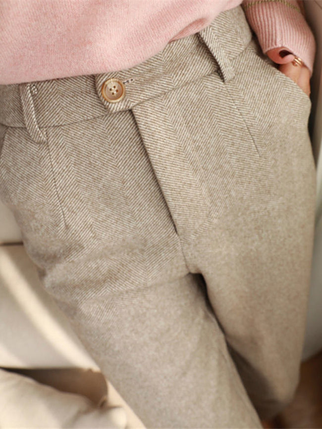 Herringbone Pencil Pants pentagow