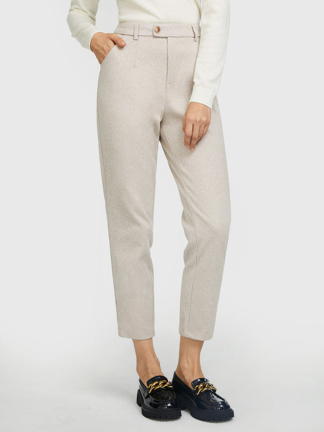 Herringbone Pencil Pants pentagow