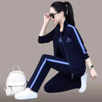 Damer Casual Zip Up Sweatsuit Set pentagow