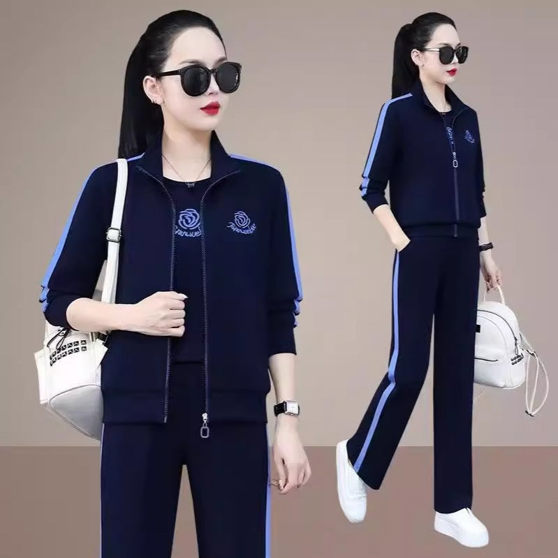 Damer Casual Zip Up Sweatsuit Set pentagow