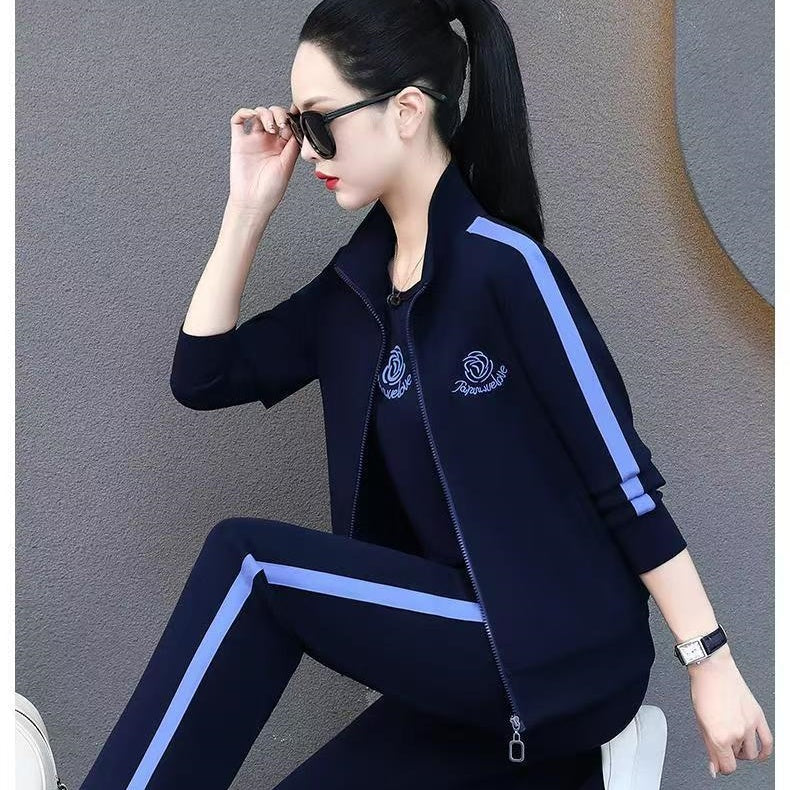 Damer Casual Zip Up Sweatsuit Set pentagow