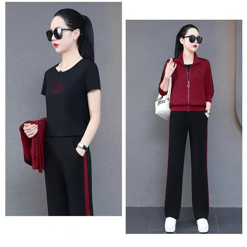 Damer Casual Zip Up Sweatsuit Set pentagow