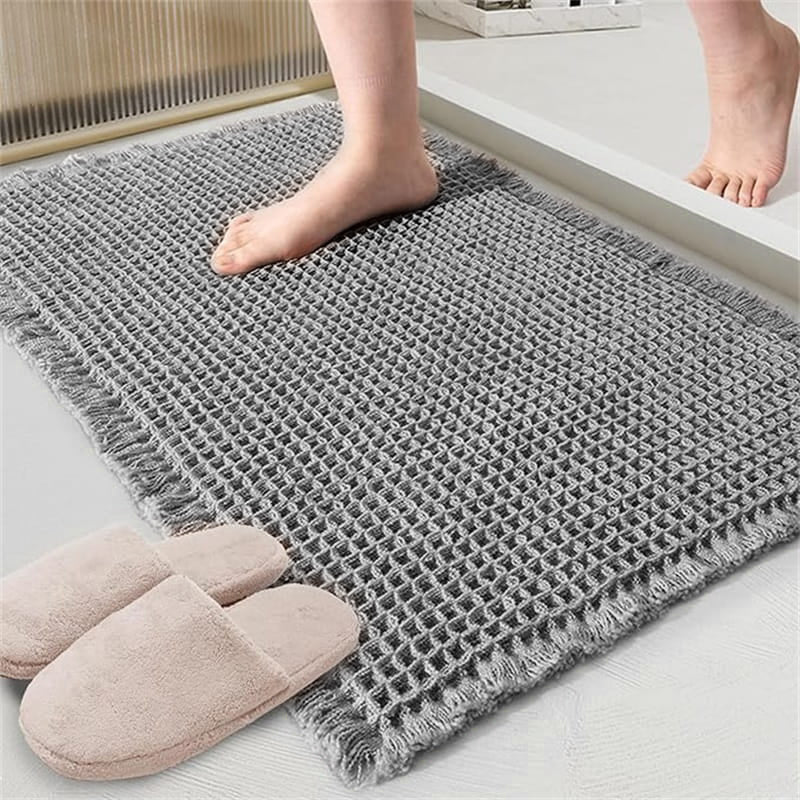 Super Absorbent Non Slip Bathroom Rug pentagow