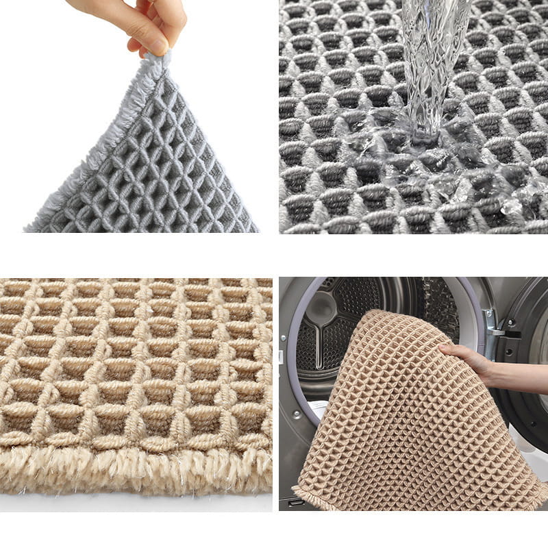 Super Absorbent Non Slip Bathroom Rug pentagow