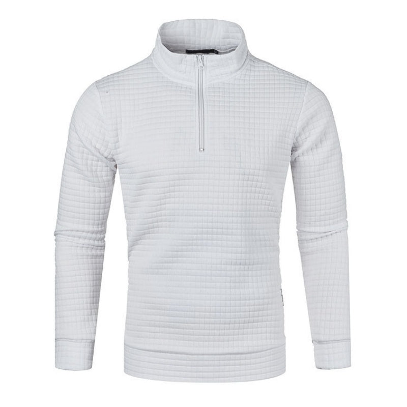 Men's Long Sleeve Quarter Zip Pullover Sweater pentagow