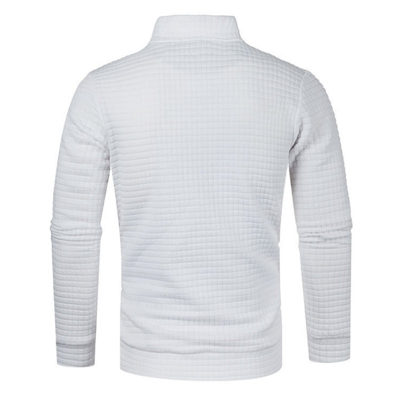 Men's Long Sleeve Quarter Zip Pullover Sweater pentagow