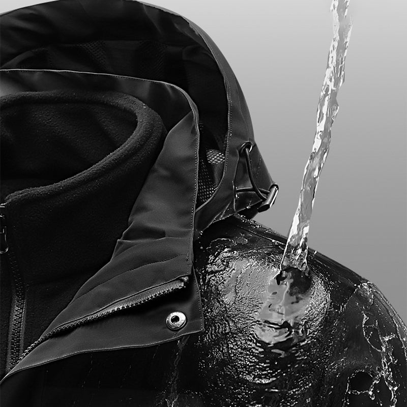 Men's Hooded Rain Jacket - Waterproof & Windproof pentagow