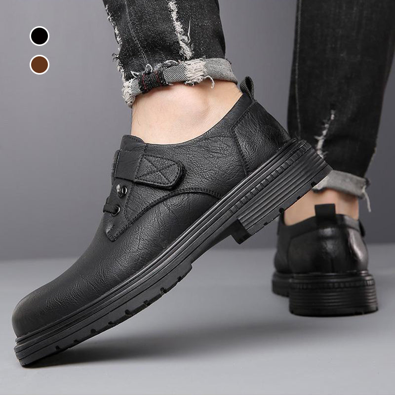 Men's Breathable Retro PU Leather Soft Sole Shoes pentagow