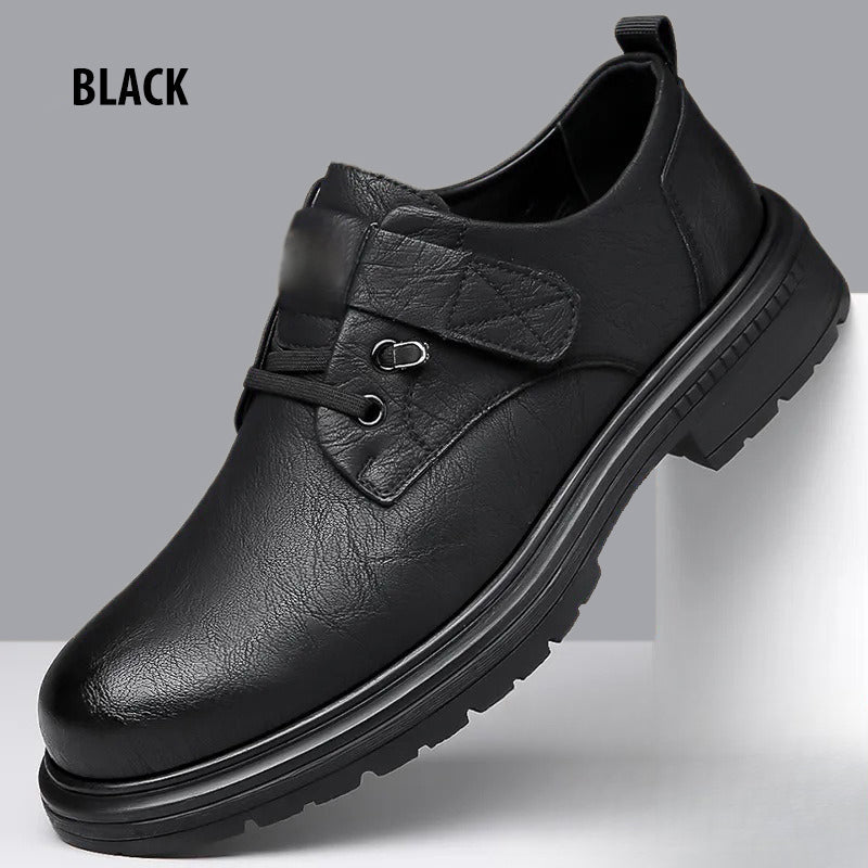 Men's Breathable Retro PU Leather Soft Sole Shoes pentagow