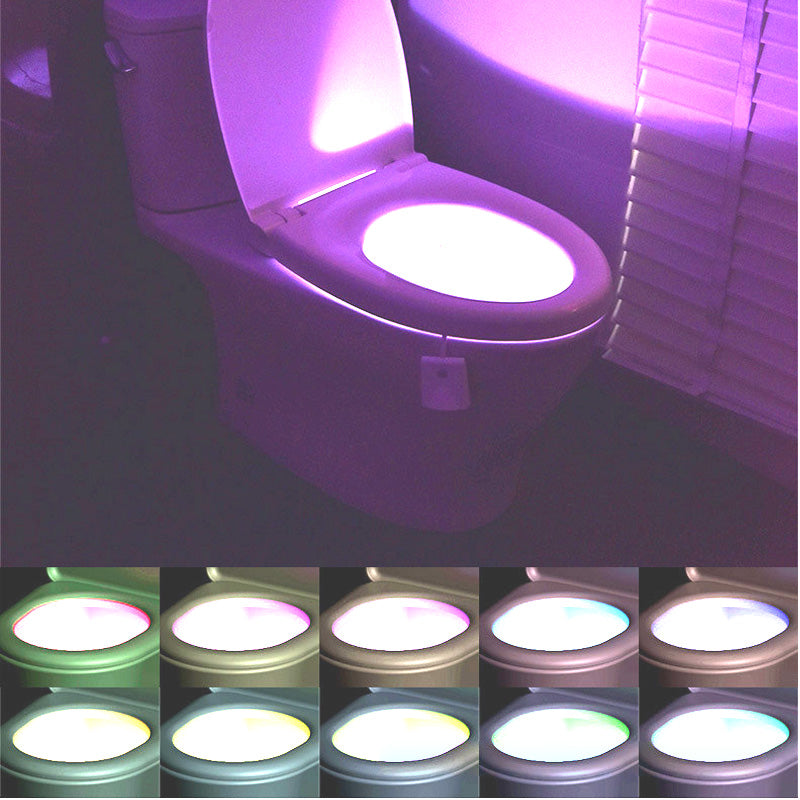 Waterproof LED Rechargeable Toilet Smart Night Light pentagow