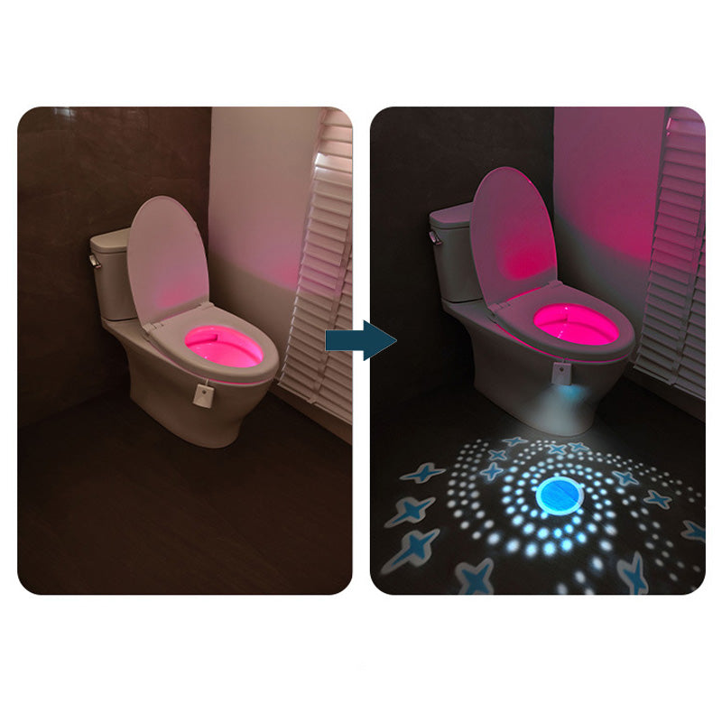 Waterproof LED Rechargeable Toilet Smart Night Light pentagow