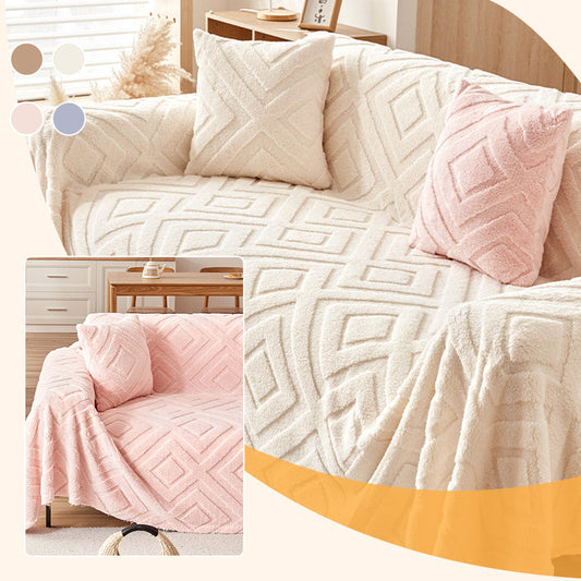 3D Textured Soft Fuzzy Versatile Sofa Cover pentagow