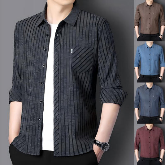 🔥Clearance Sale🔥Men’s Casual Business Lapel Shirt for Fall & Winter pentagow