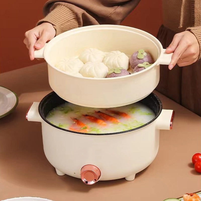 👻Halloween promotion👻Limited time 43% OFF💕Multifunctional electric non-stick pot with steamer pentagow