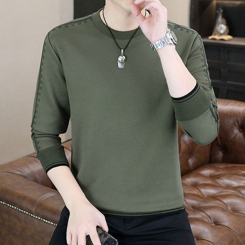 Men's Crewneck Warm Lined Sweatshirt pentagow