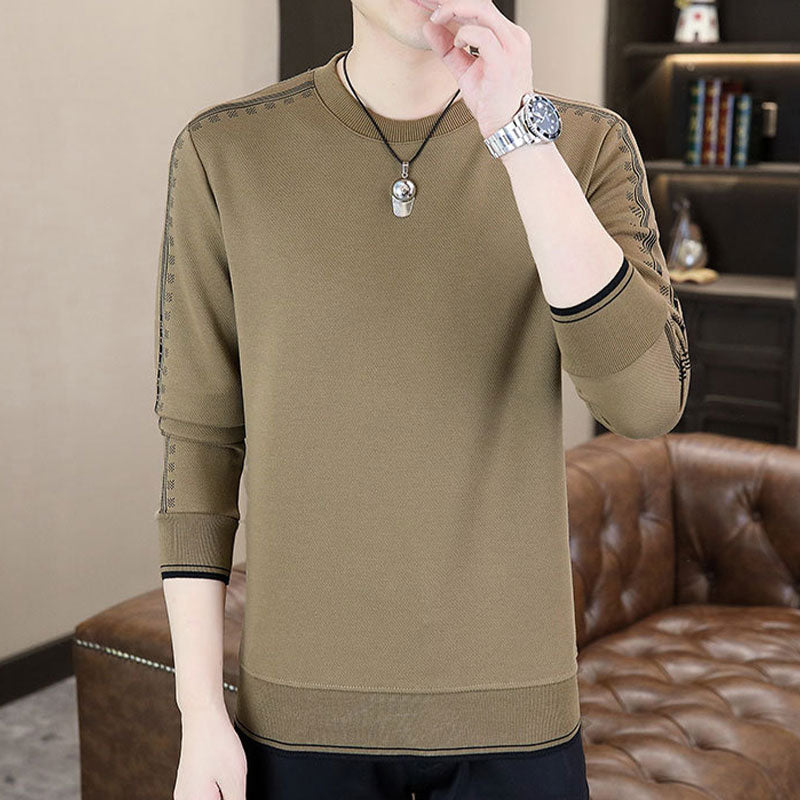 Men's Crewneck Warm Lined Sweatshirt pentagow