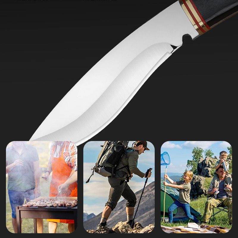 Multifunctional Outdoor Cutting Knife with Sheath pentagow