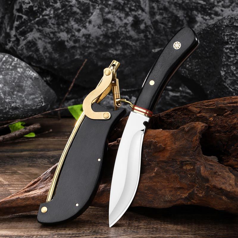 Multifunctional Outdoor Cutting Knife with Sheath pentagow