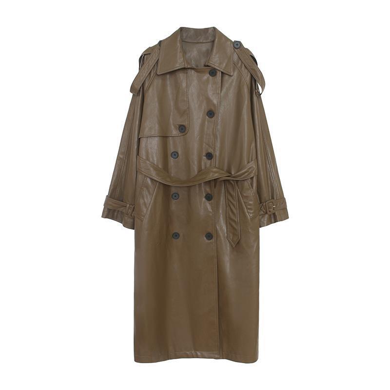 Women's Vintage Leather Coat pentagow