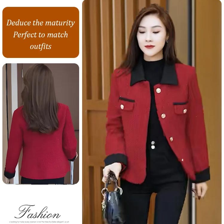 Fashionable and Elegant Short Tweed Jacket pentagow