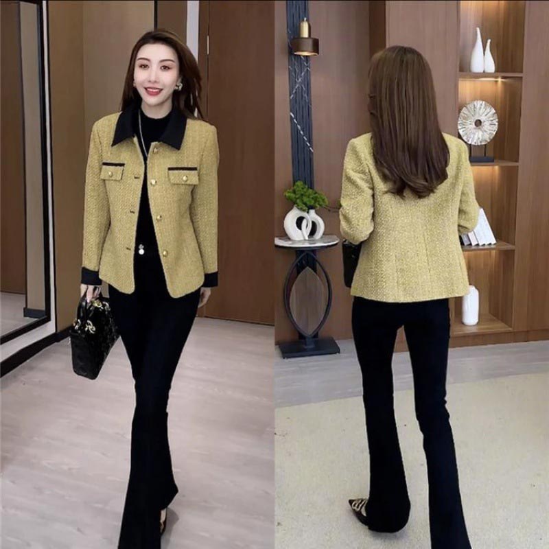 Fashionable and Elegant Short Tweed Jacket pentagow