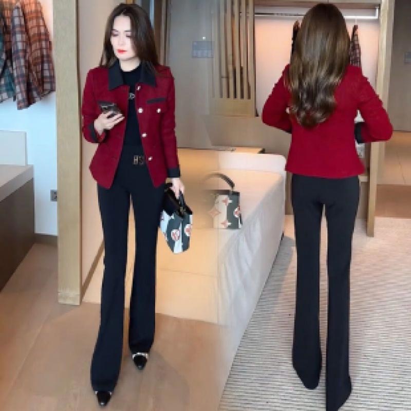 Fashionable and Elegant Short Tweed Jacket pentagow