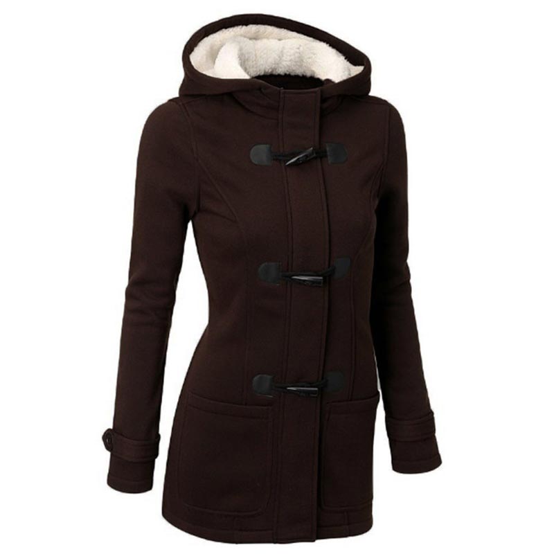 Women’s Thickened Mid-length Hooded Jacket pentagow