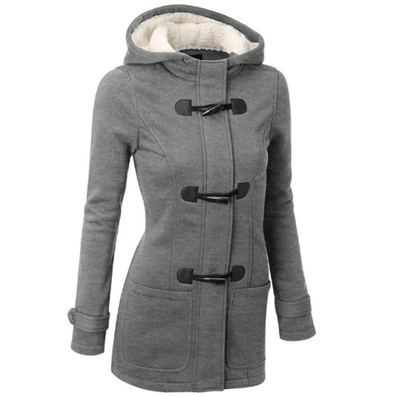 Women’s Thickened Mid-length Hooded Jacket pentagow