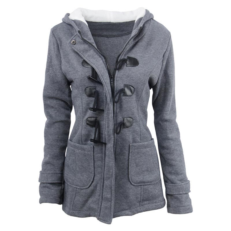 Women’s Thickened Mid-length Hooded Jacket pentagow