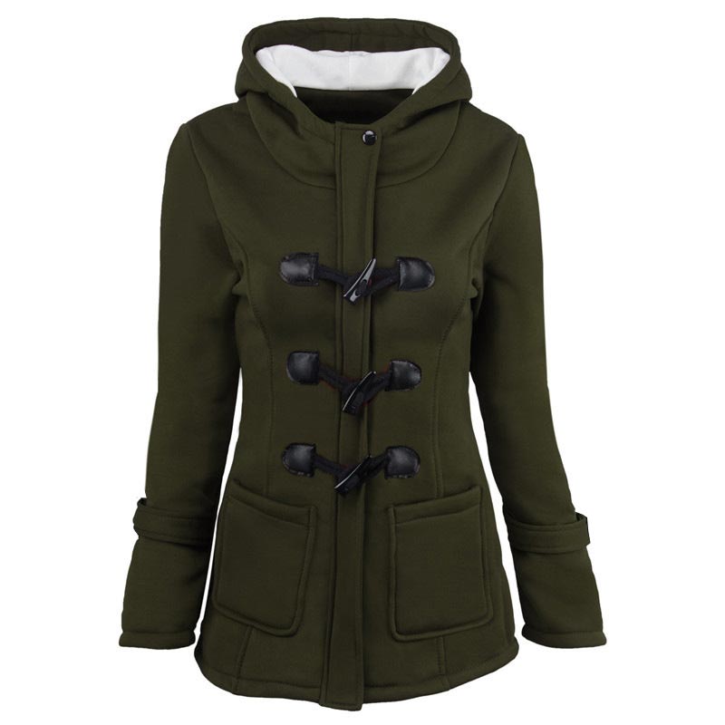 Women’s Thickened Mid-length Hooded Jacket pentagow